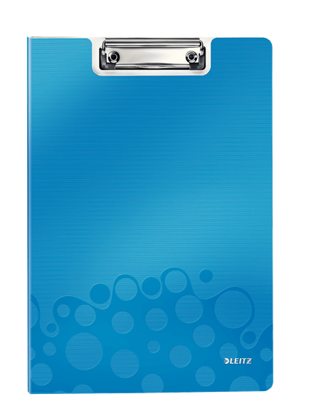 LEITZ Klemmbrettmappe WOW 4199 DIN A4 blau Kunststoff, 1 St.