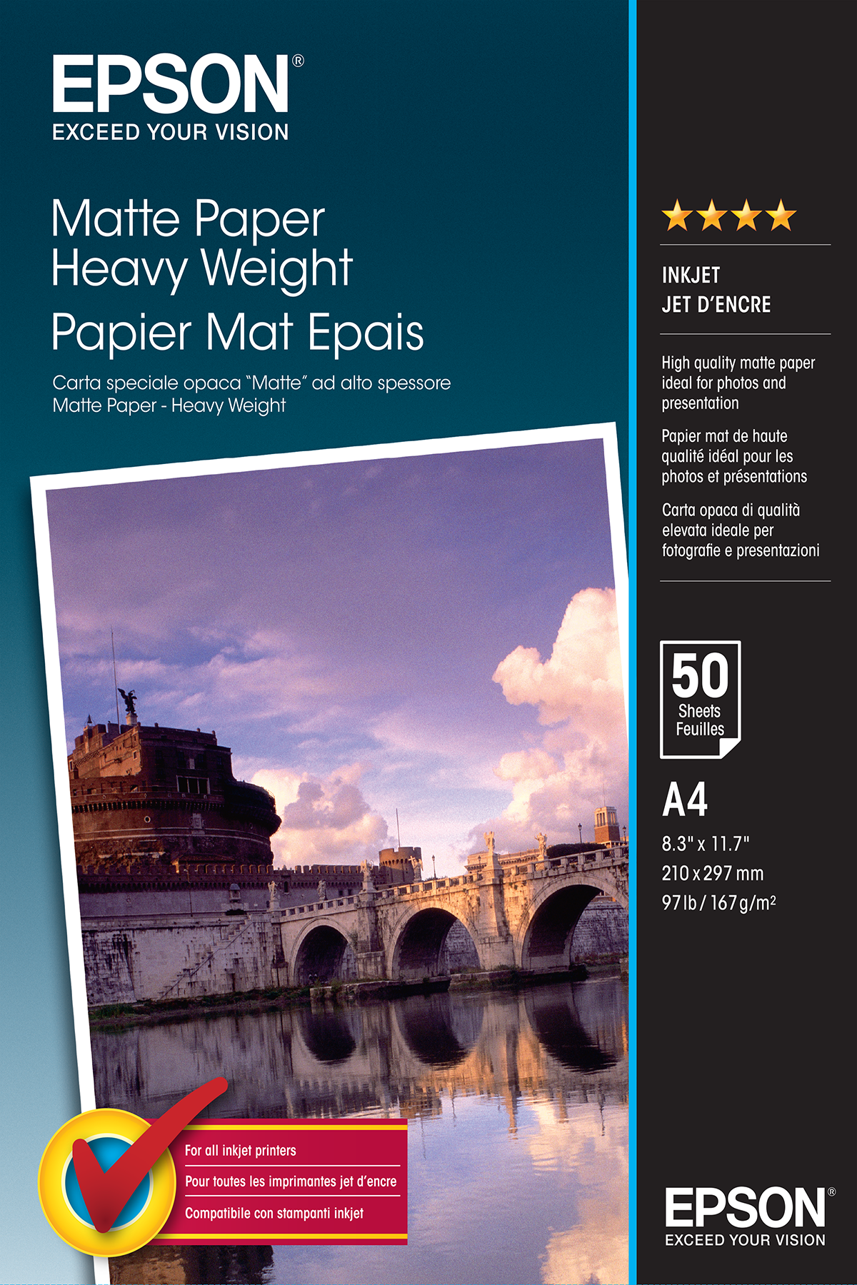 Epson Fotopapier A4 matt 167 g/m² 50 Blatt