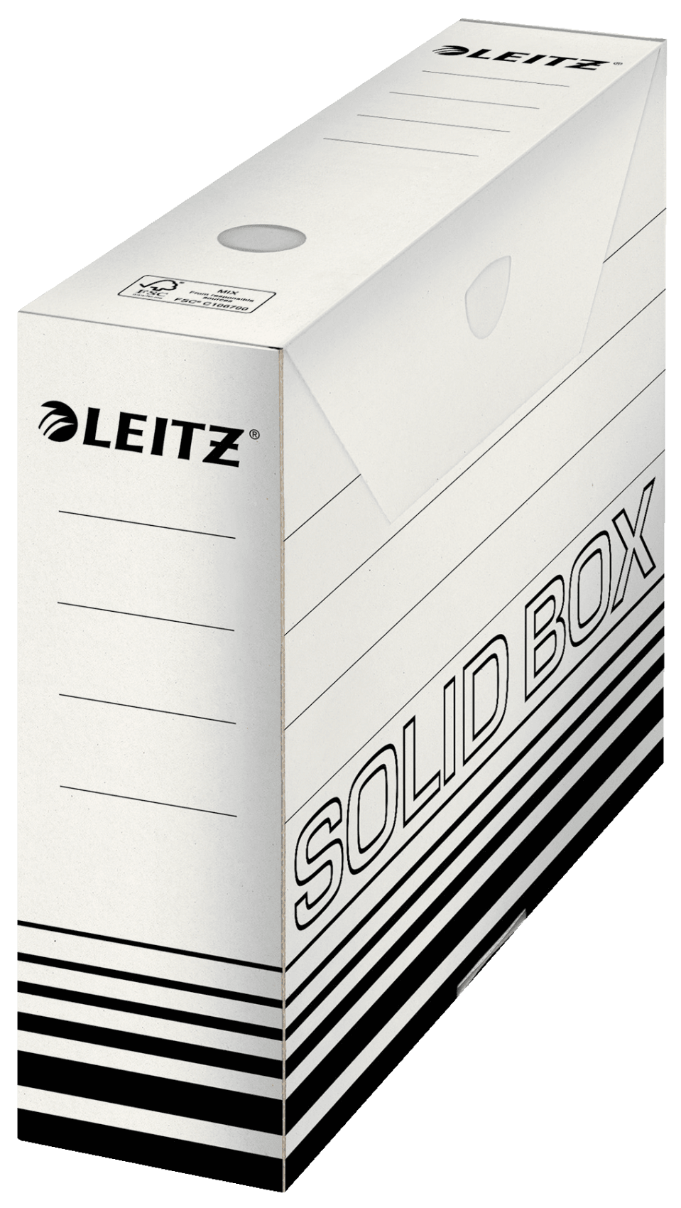 LEITZ Archivbox Solid weiß 8,0 x 33,0 x 25,7 cm, 10 St.