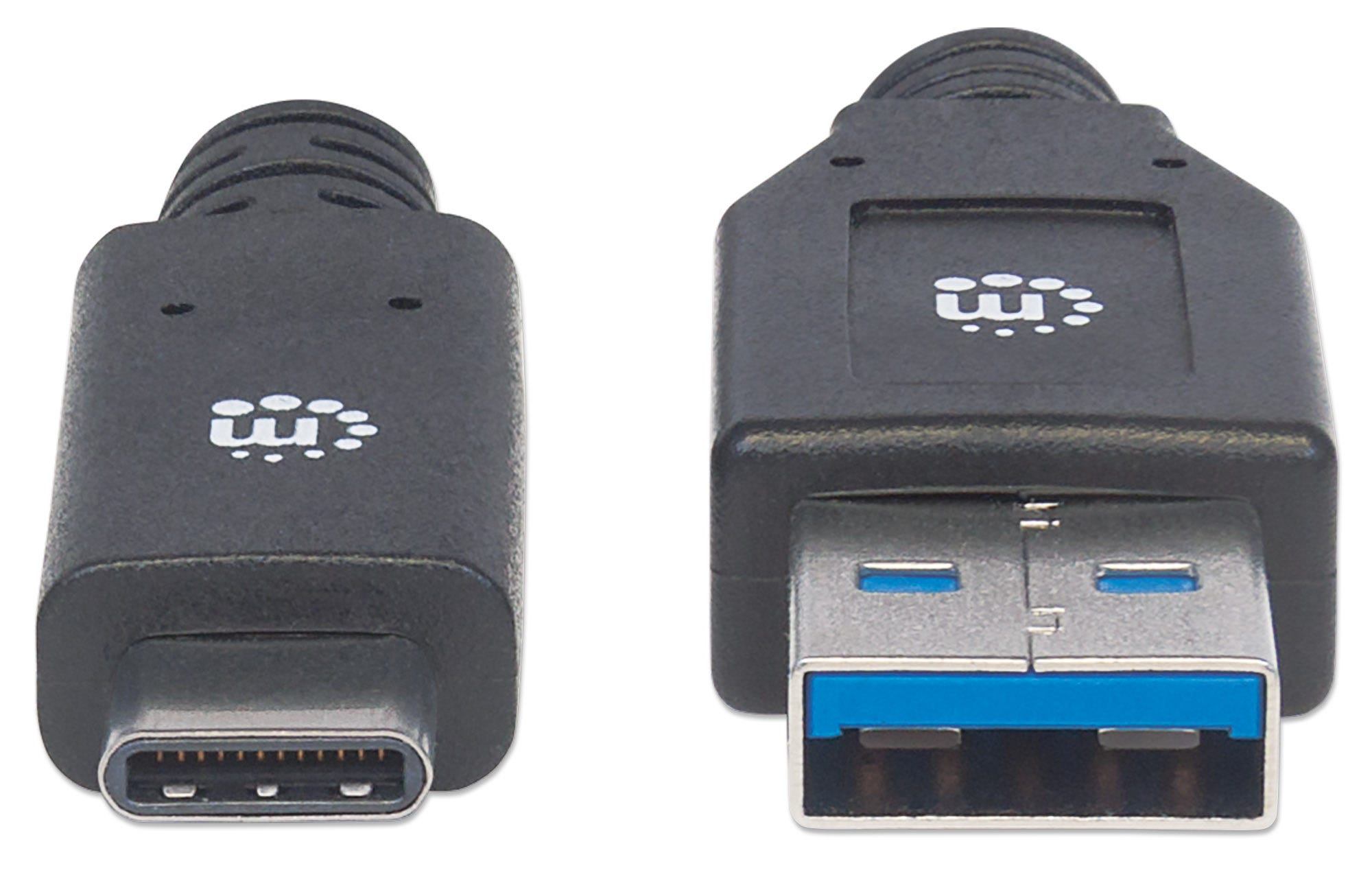 MANHATTAN USB 3.1 Typ C Gen1-Kabel 3m Typ C-Stecker auf Typ A-Stecker 5 Gbit/s schwarz