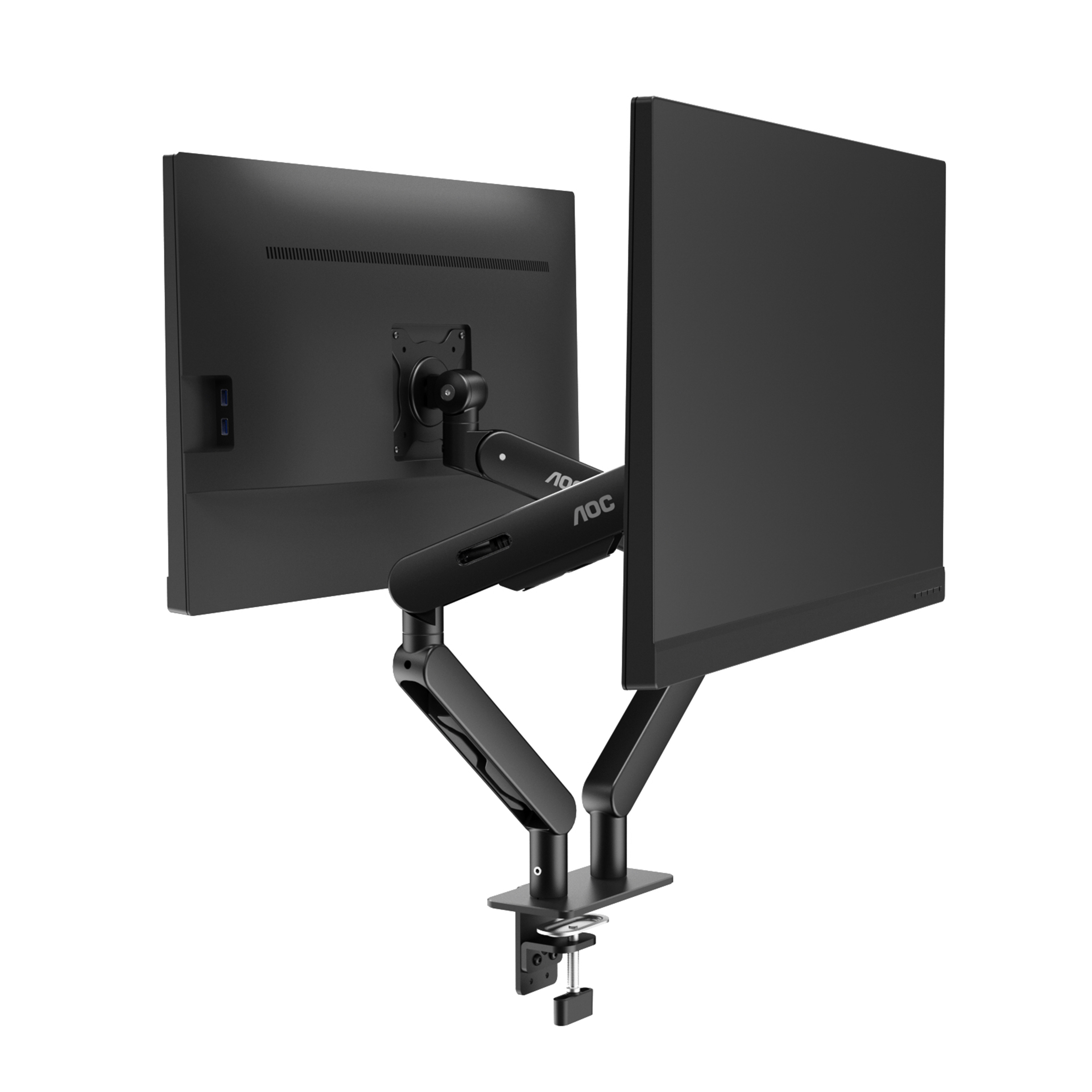 AM420 DUAL MONITOR ARM - BLACK