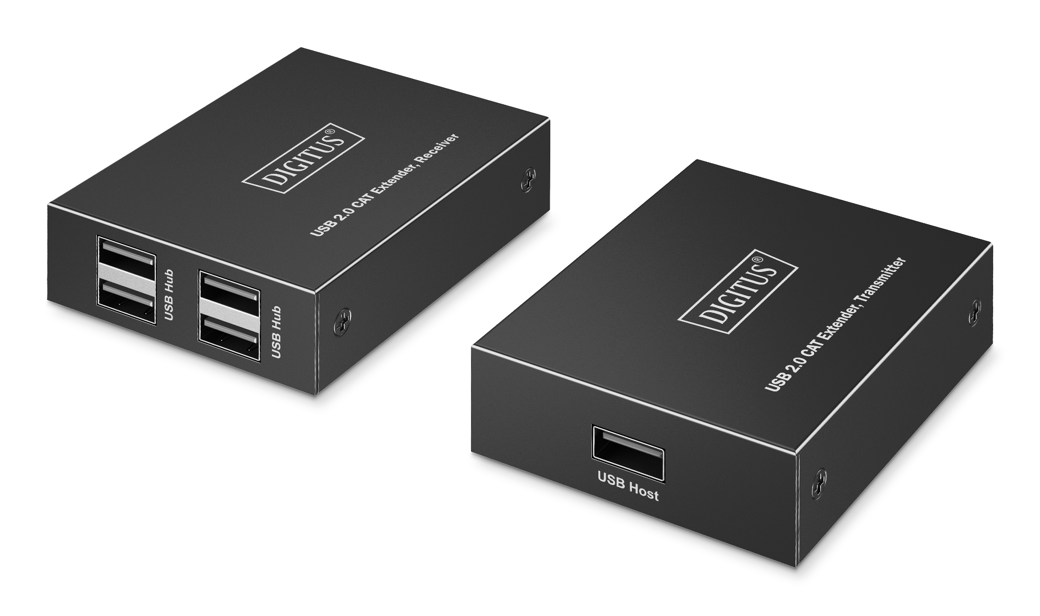 DIGITUS USB Extender 4xUSB-A 150m mit CAT6 schwarz