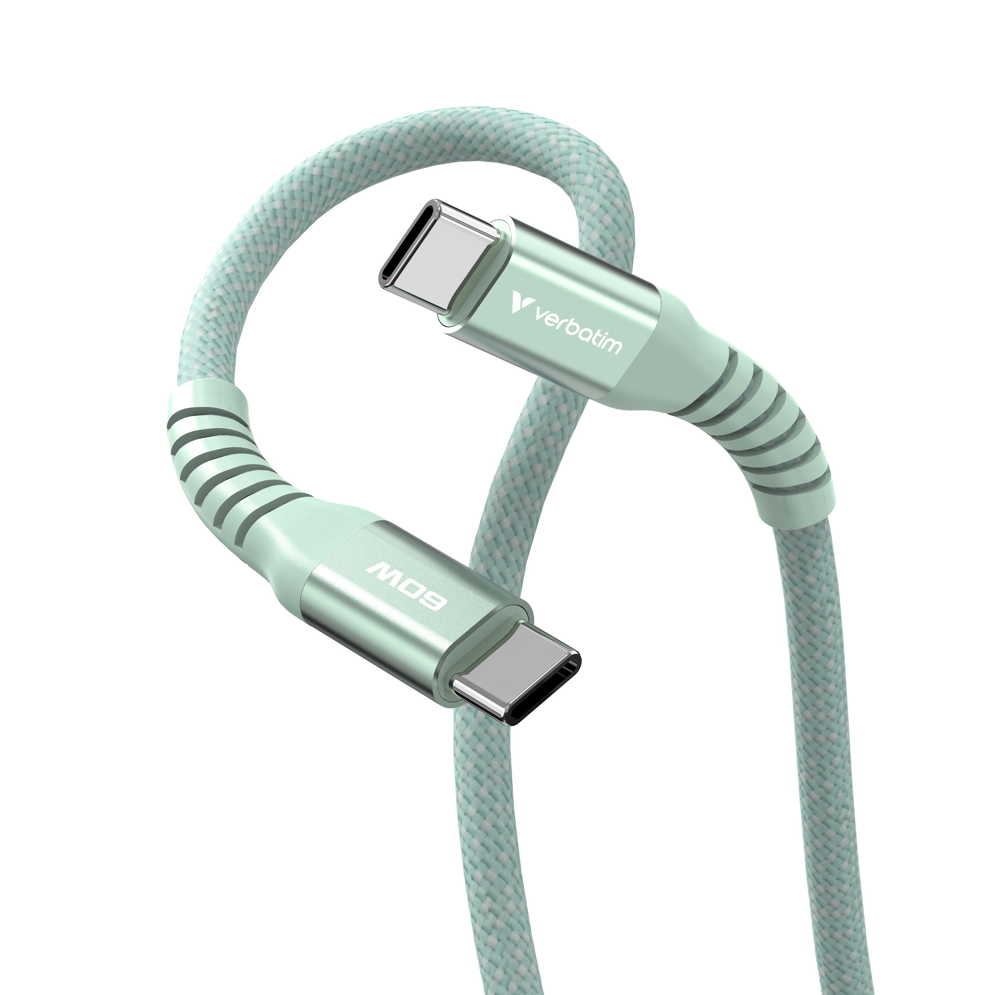 Verbatim Sync&Charge 60W 120cm USB-C/USB-C Magnetic grün 31864