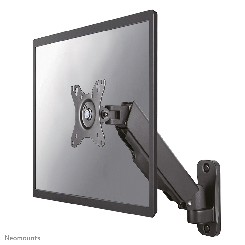 NEOMOUNTS wall mounted gas spring monitor arm 2 pivots VESA 100x100