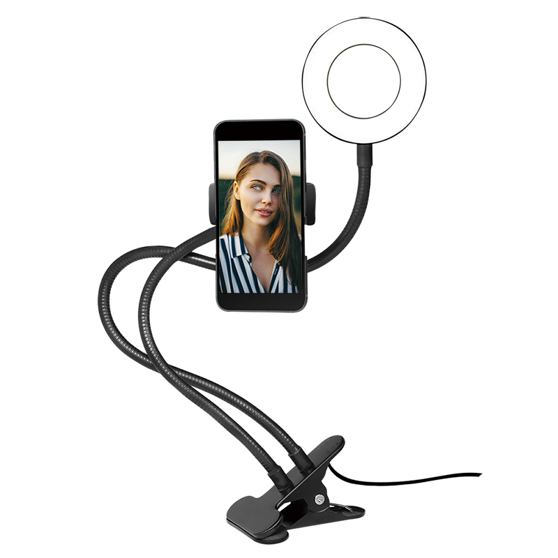 Logilink Smartphone-Ringlicht-Klemmhalterung, DM 8.5cm