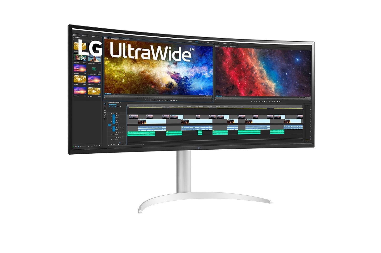 LG 38BQ85C-W.AEU Curved Monitor 95,0 cm (38,0 Zoll) weiß