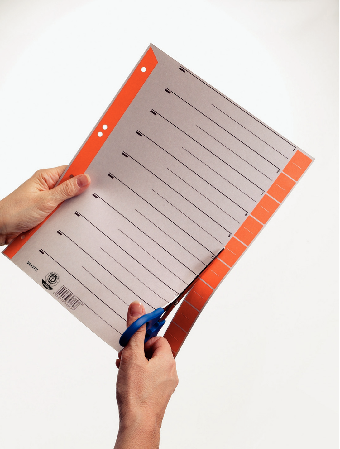 LEITZ Trennblätter 1652 DIN A4 1-0 grün, 230 g/qm, 100 St.