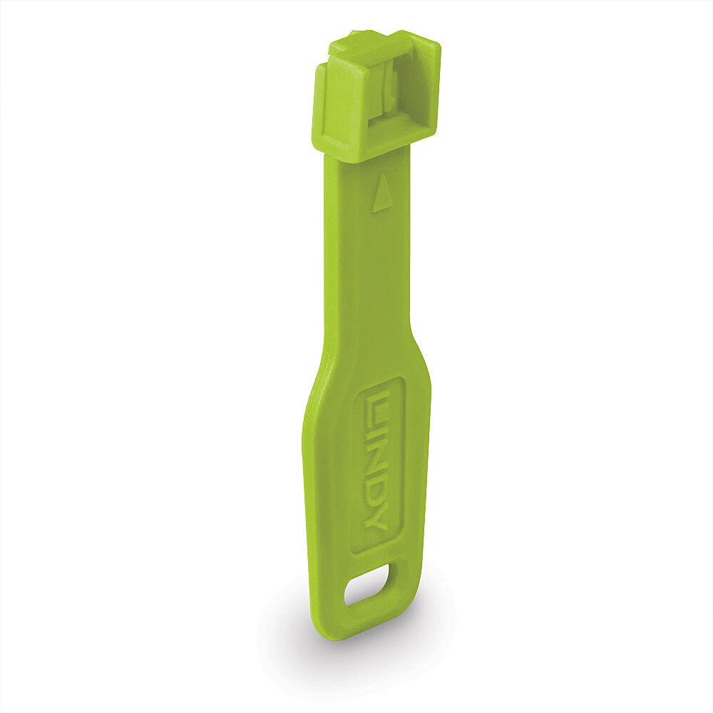 LINDY RJ45 Port Schlösser grun 10 Stck + 1 Schlussel