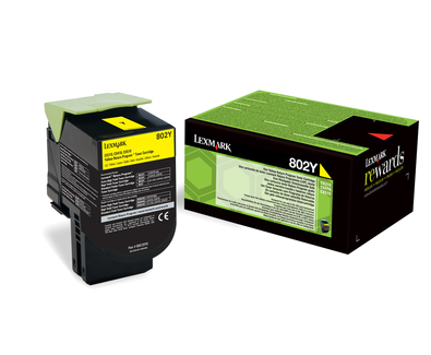 LEXMARK 802Y Toner gelb kleine Kapazität 1.000 Seiten 1er-Pack return program