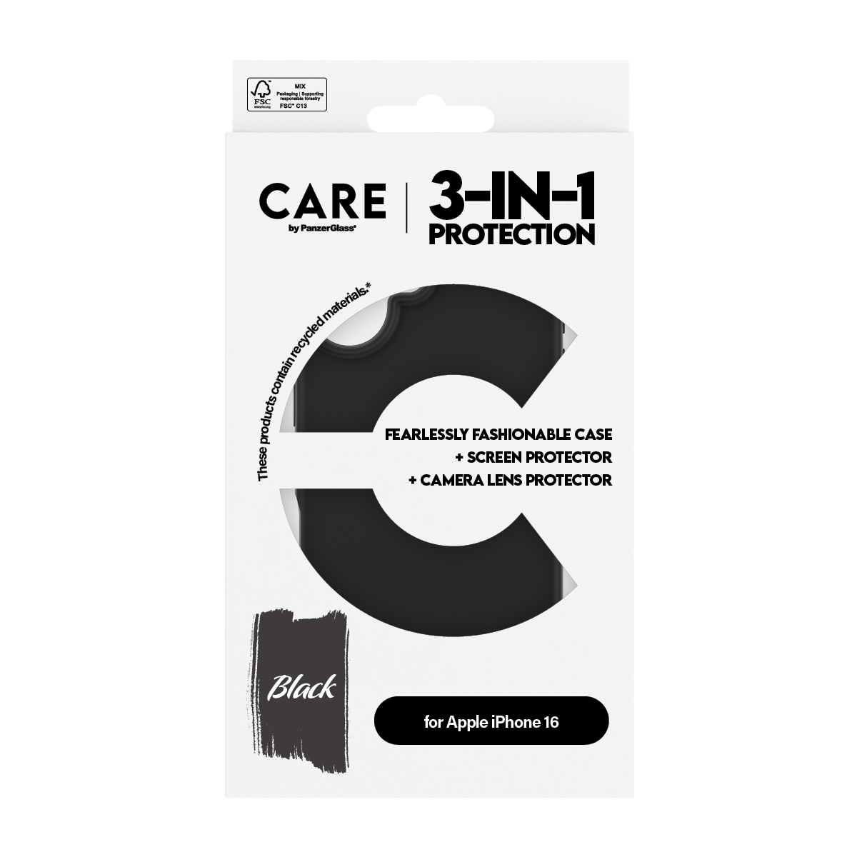 CARE BY PANZERGLASS FASHION 3-IN-1 BUNDLE IPHONE 16 6.1INCH