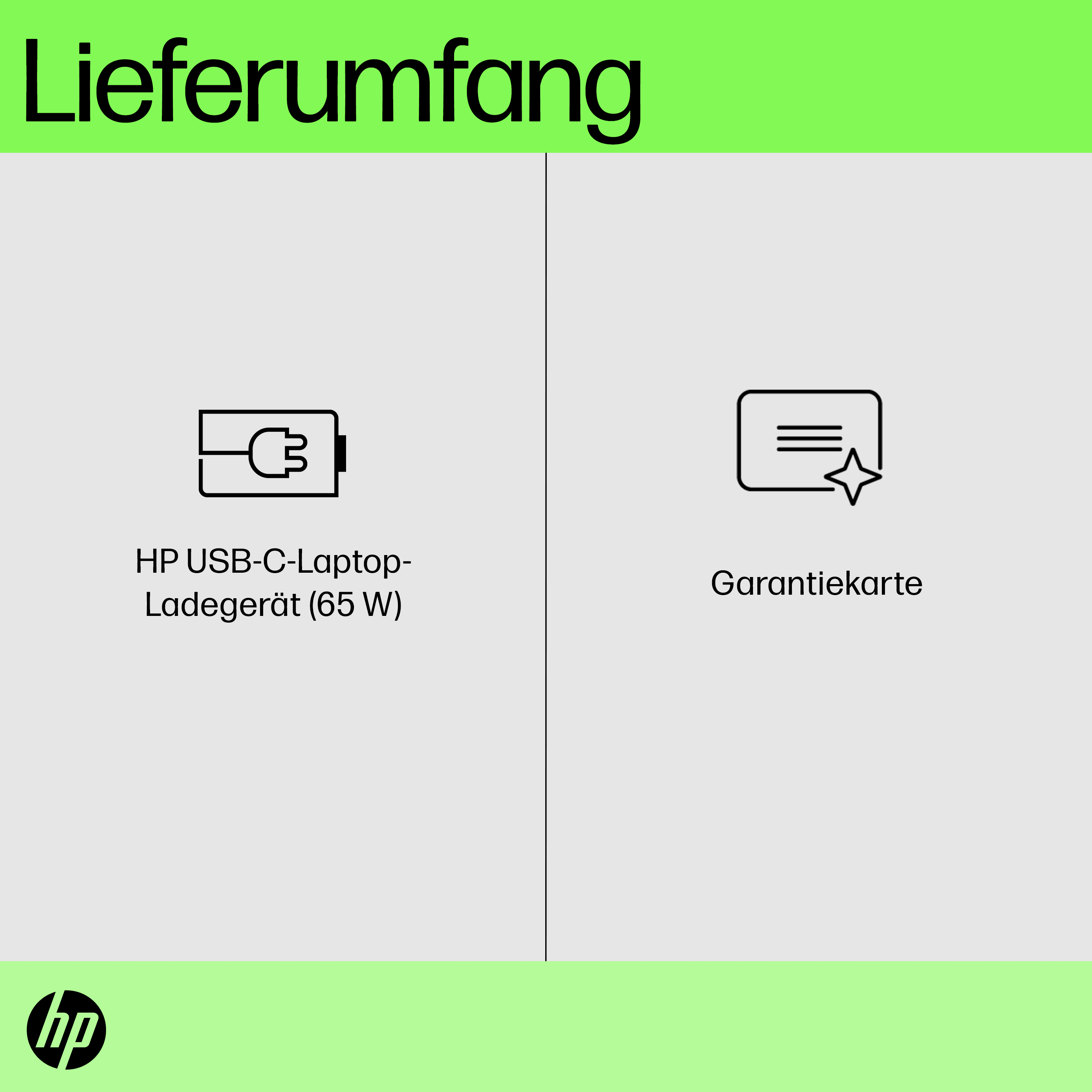 HP USB-C 65W Laptop Charger (P)