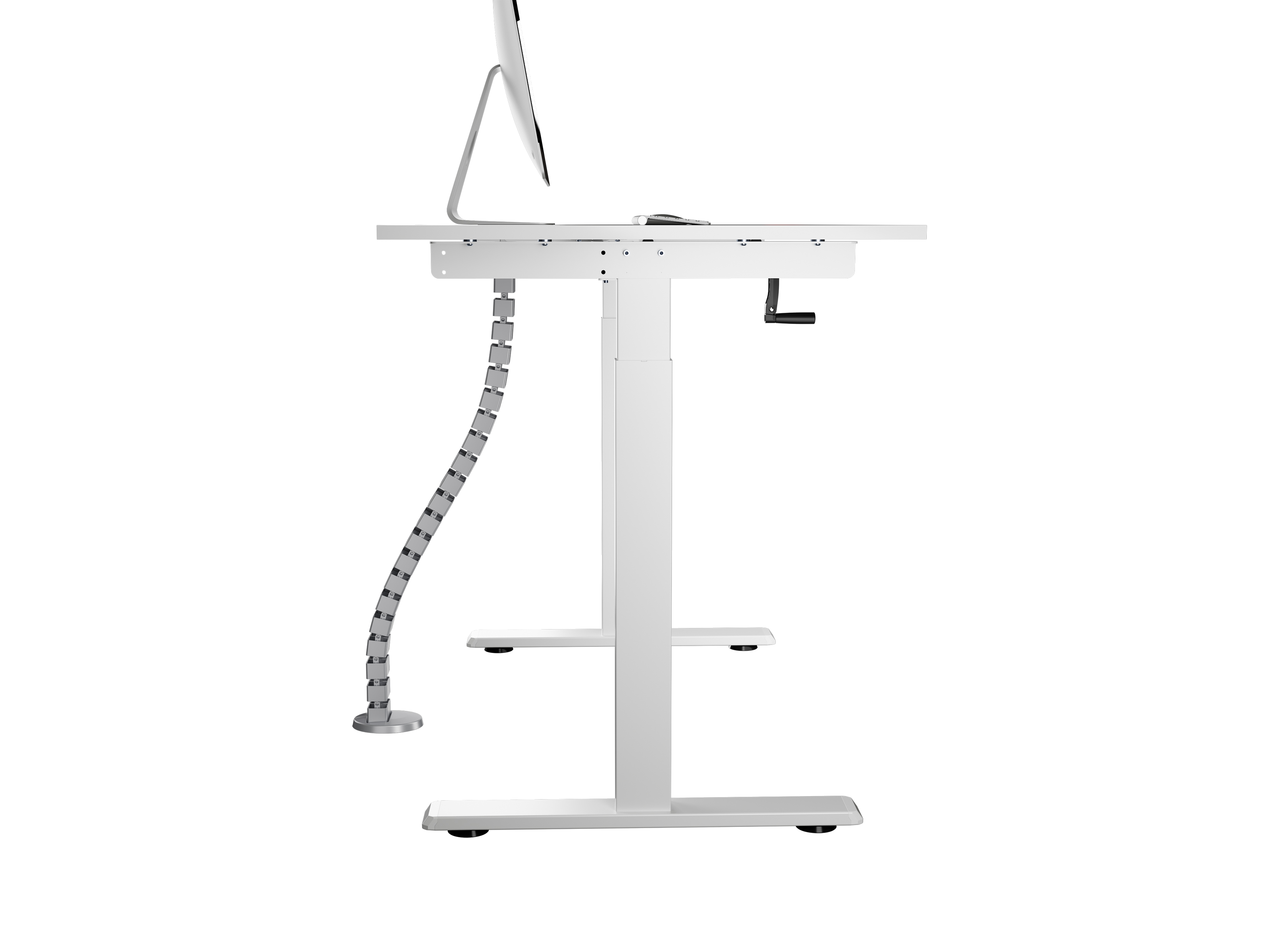 Equip Deluxe-Spiralkabelschlauch mit Untertischmontage grau lite Retail