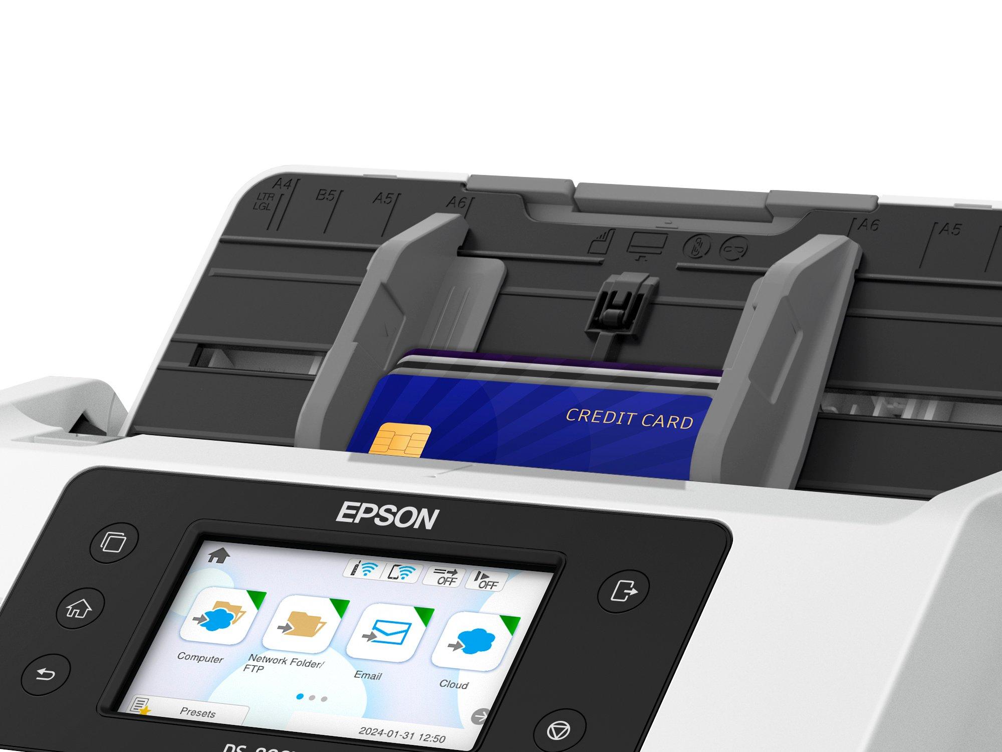 EPSON WorkForce DS-900WN Scanner A4 network and Wifi 70ppm/140ipm feeder 100 sheets