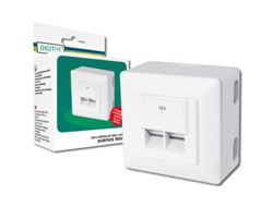 DIGITUS CAT 6 MODULAR WALL OUTLET SHIELDED .