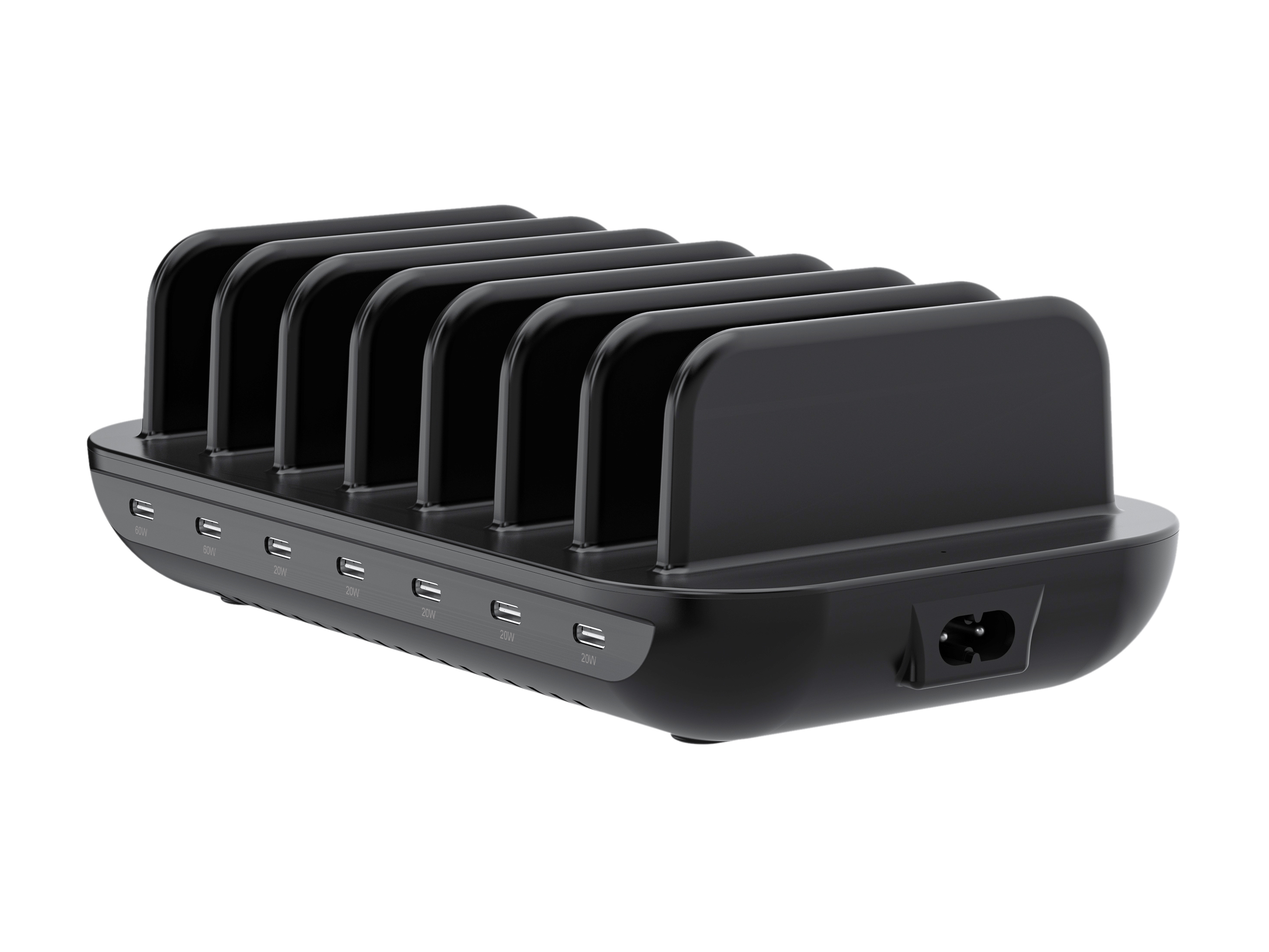 CONCEPTRONIC Ladegerät 7Port 7xUSB-C Multi 160WPD3.0 sw