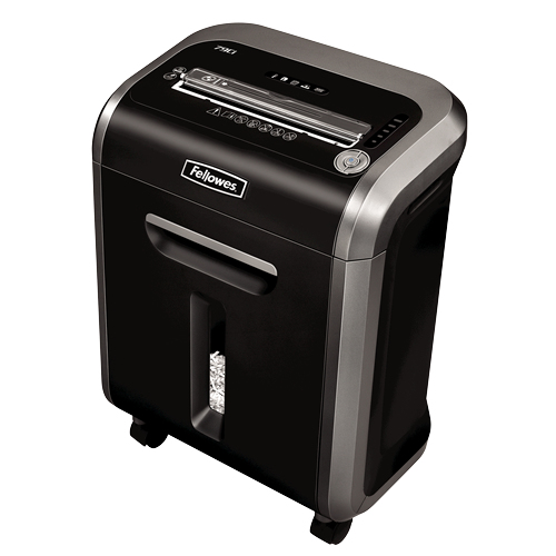 Fellowes Powershred 79Ci Aktenvernichter mit Partikelschnitt P-4, 4 x 38 mm, bis 16 Blatt, schwarz