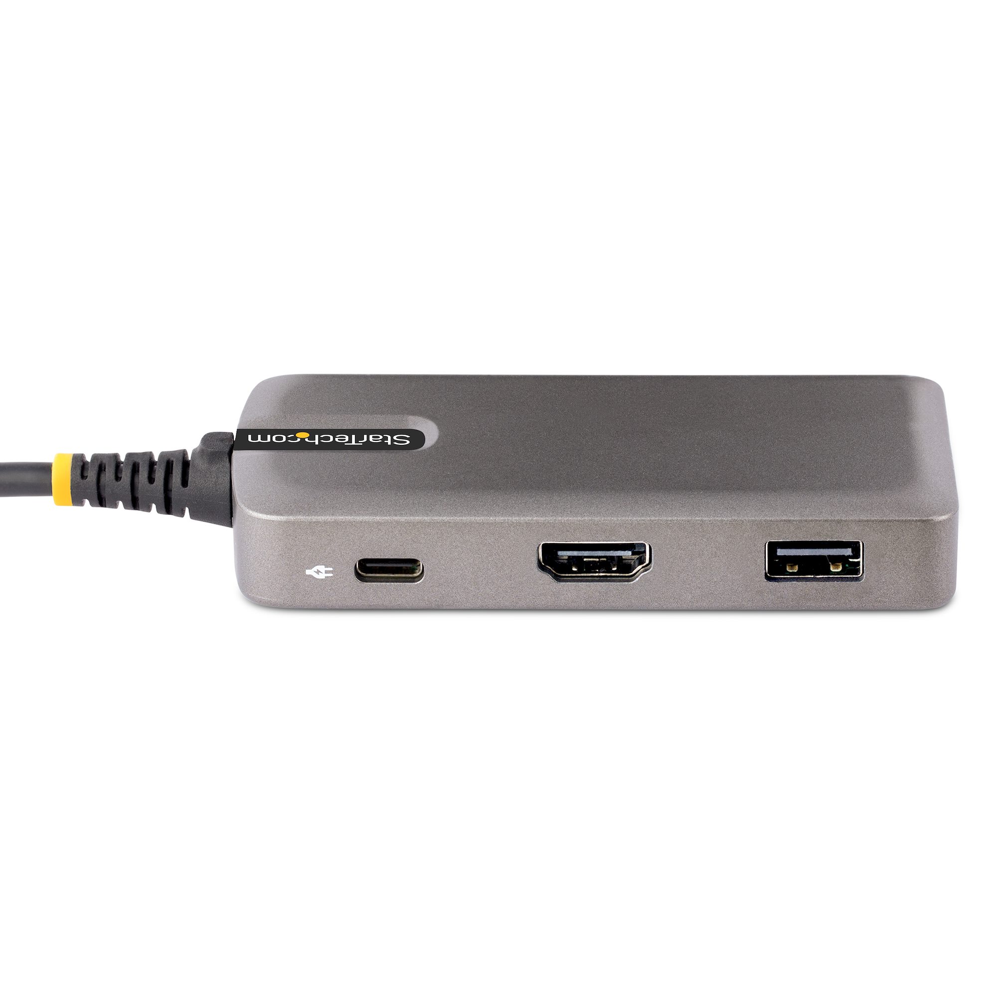 StarTech.com USB-C Multiport Adapter HDMI 3-Port USB Hub 100W Power Delivery Schwarz Silber