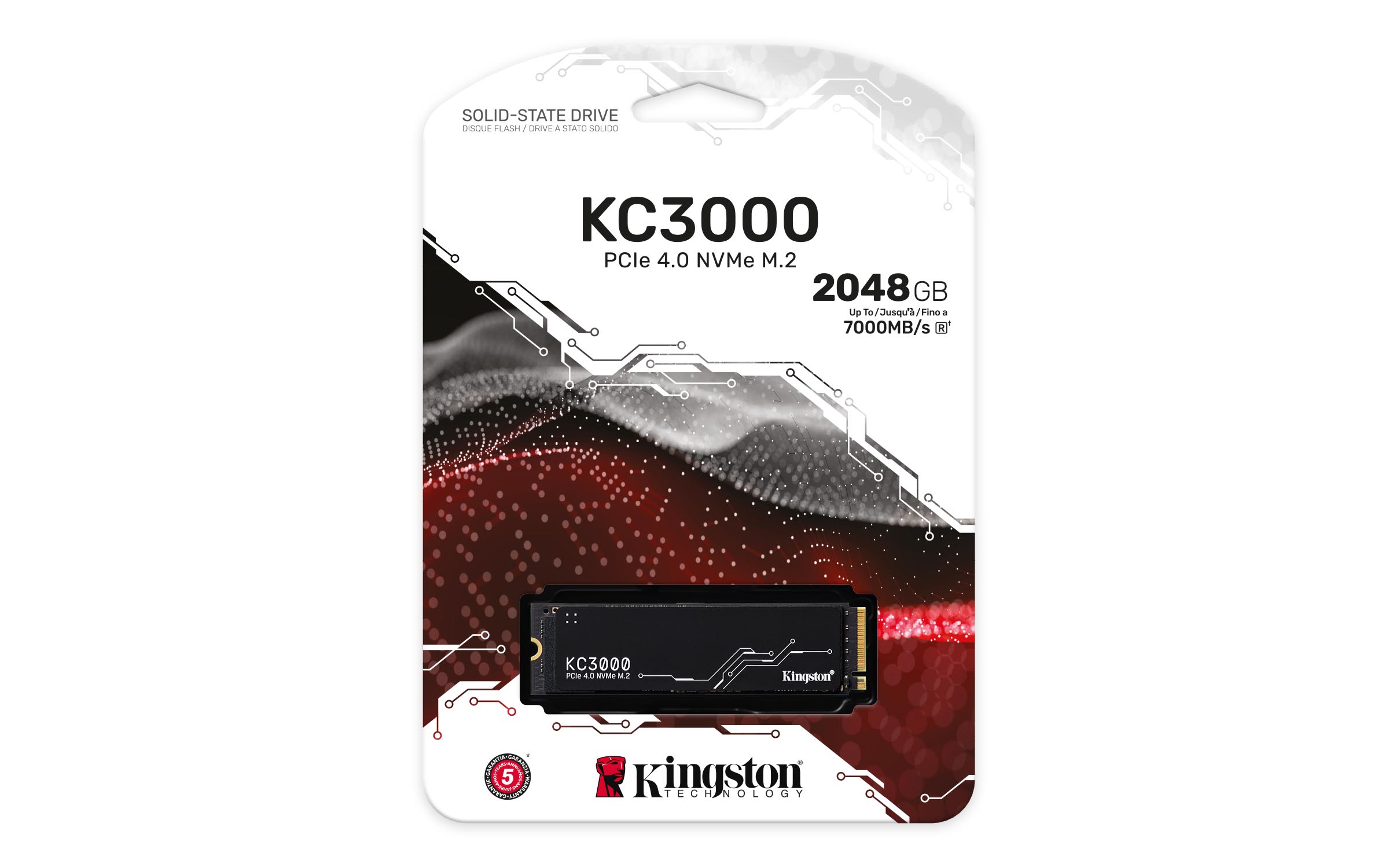 KINGSTON KC3000 2048GB PCIe 4.0 NVMe M.2 SSD
