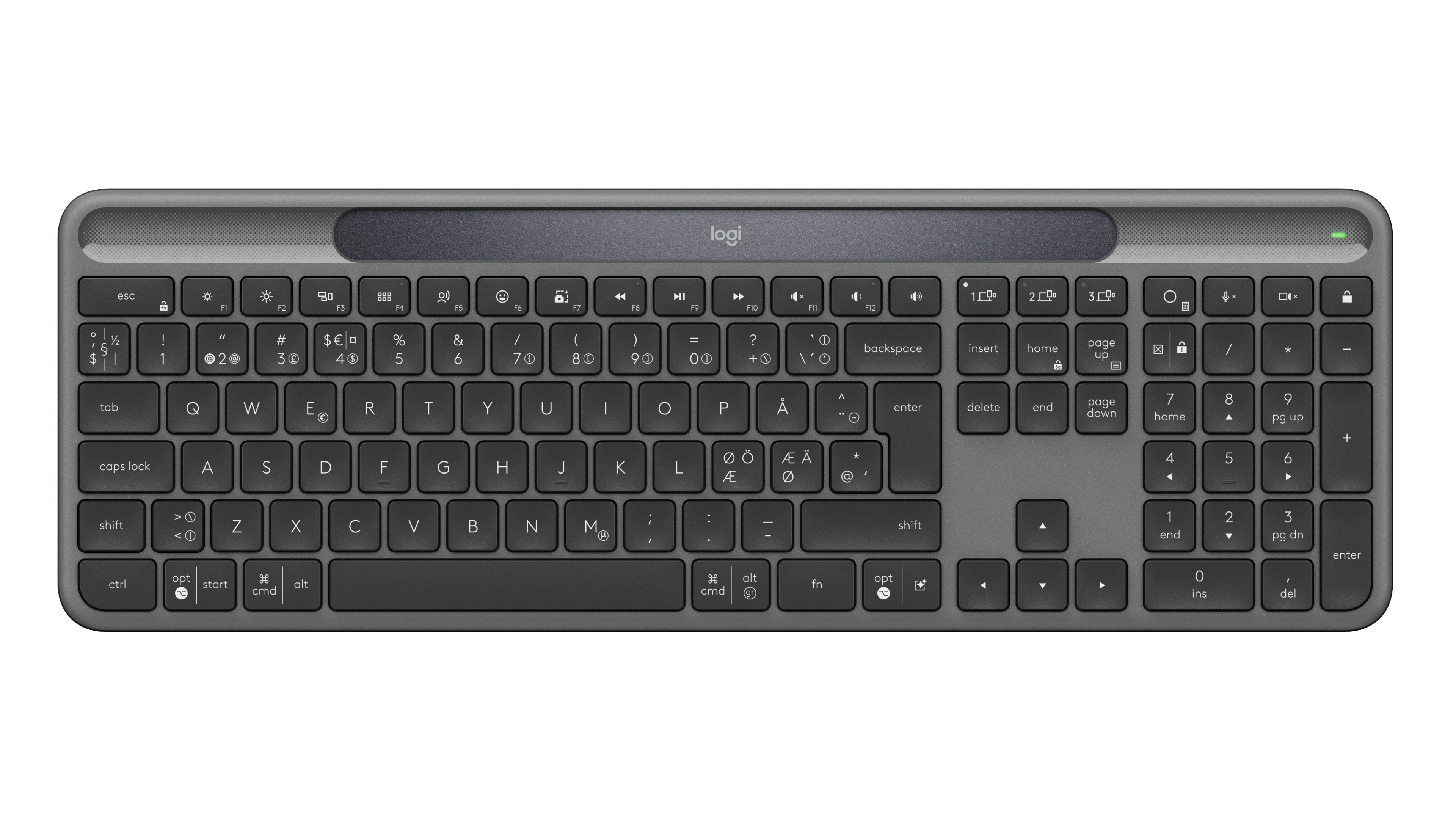 LOGITECH Slim Solar+ Keyboard Graphite (PAN)