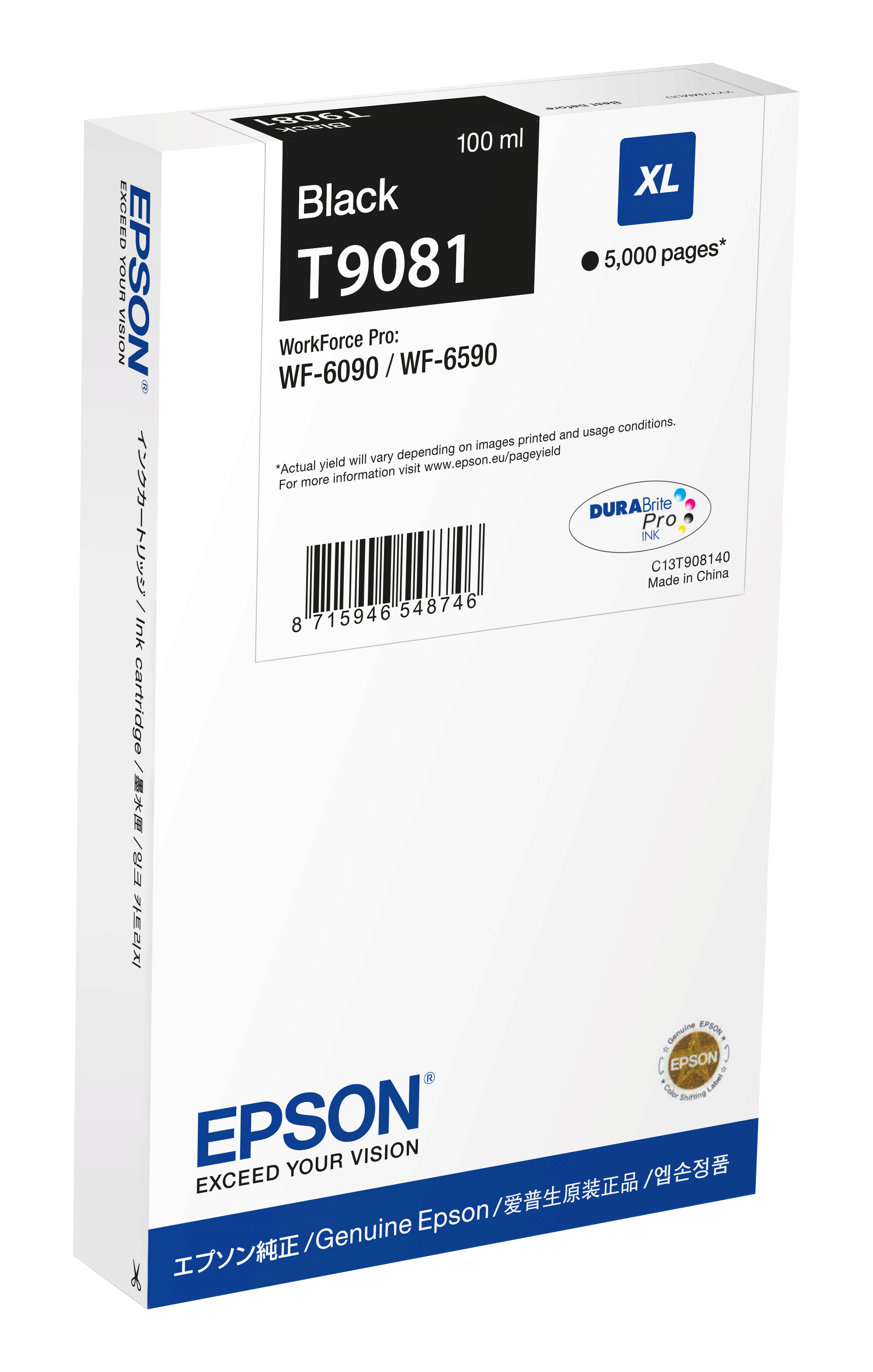 EPSON T9081XL schwarz Druckerpatrone