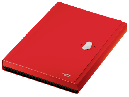 LEITZ Fächermappe recycle 4624 5 Fächer rot, 1 St.