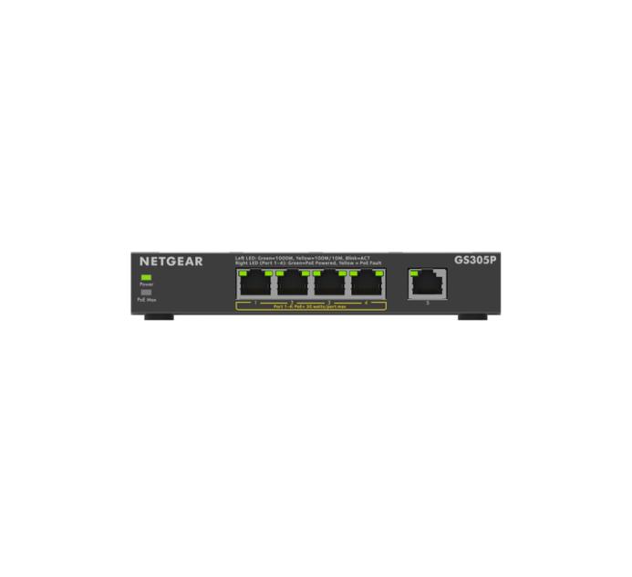 NETGEAR Switch Plus 5x GE GS305P-300EUS POE Unmanaged
