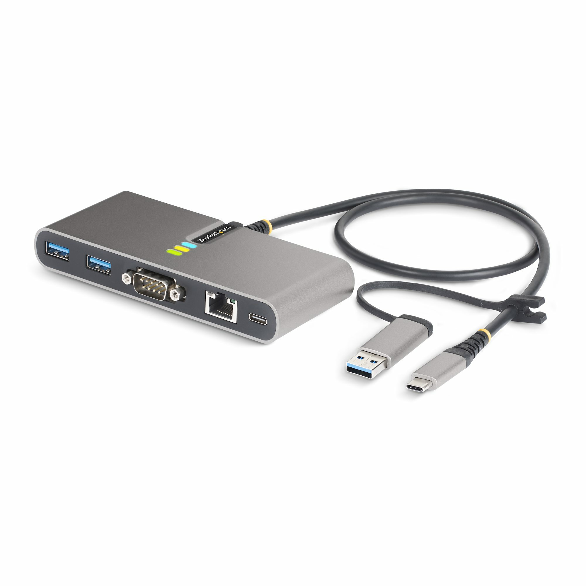 USB-C/USB-A HUB - GBE - RS232 A HUB GB ETHERNET RS232 SERIAL