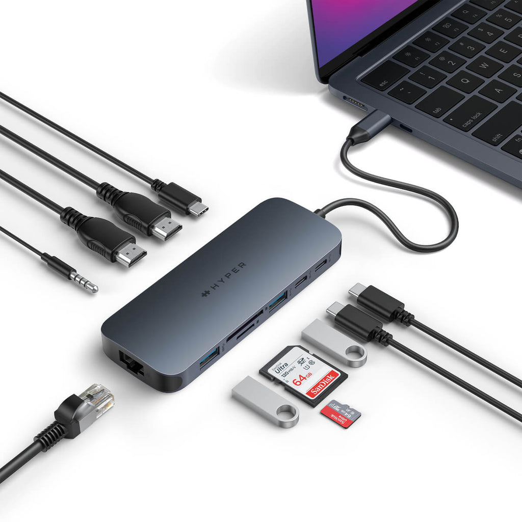 HYPERDRIVE ECOSMART GEN.2 UNIVERSAL USB-C 11-IN-1 HUB W 14