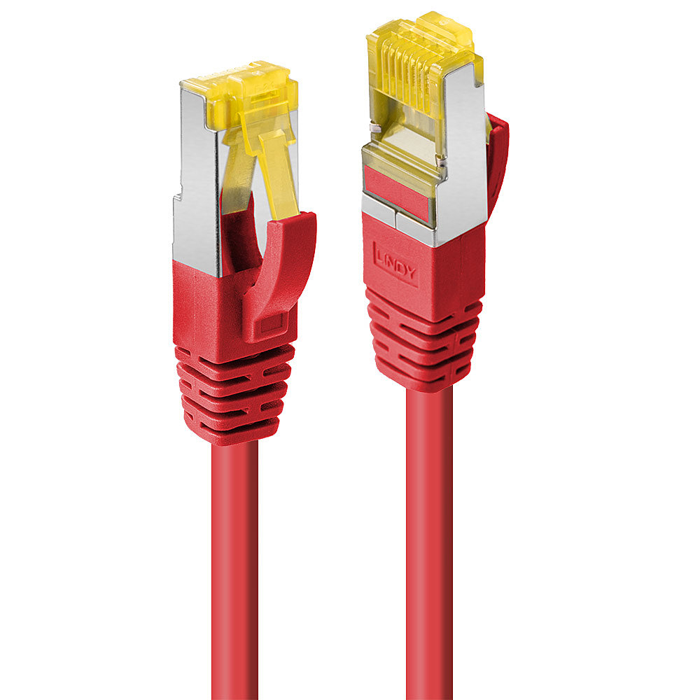 LINDY Patchkabel Cat6A S/FTP LSZH Cat7 Rohkabel rot 1.50m
