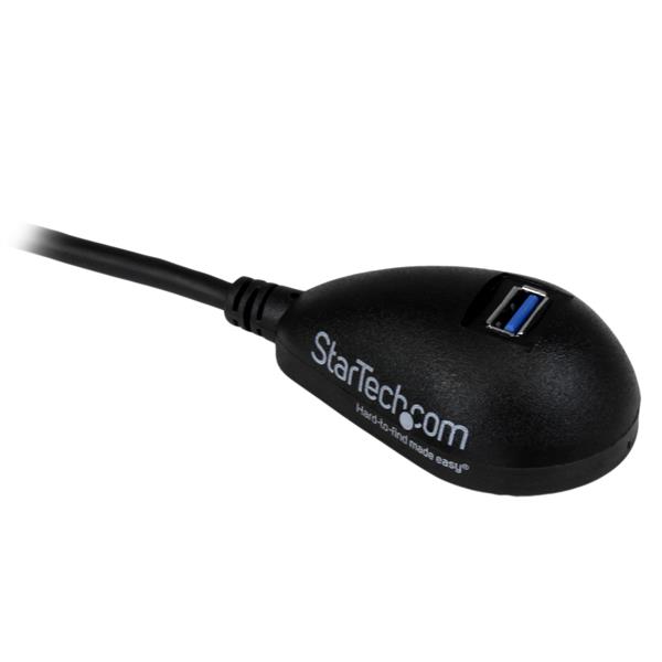 STARTECH.COM 5 ft Black Desktop SuperSpeed USB 3.0 Extension Cable - A to A M/F