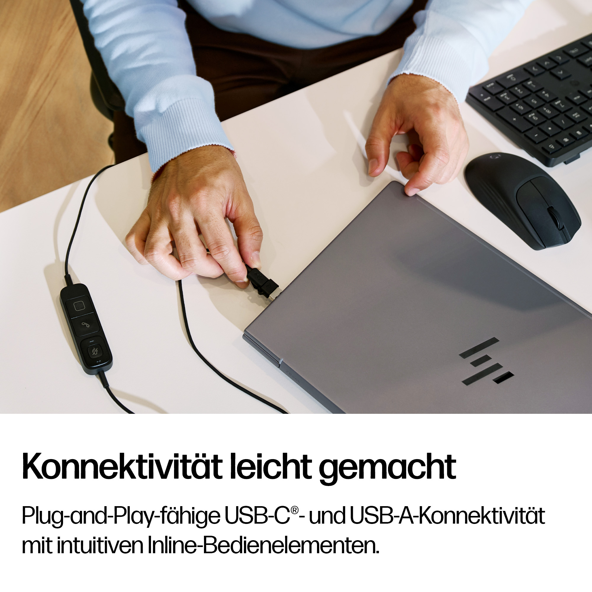 HP Poly Mission 415 Monaural USB Wired Headset WW