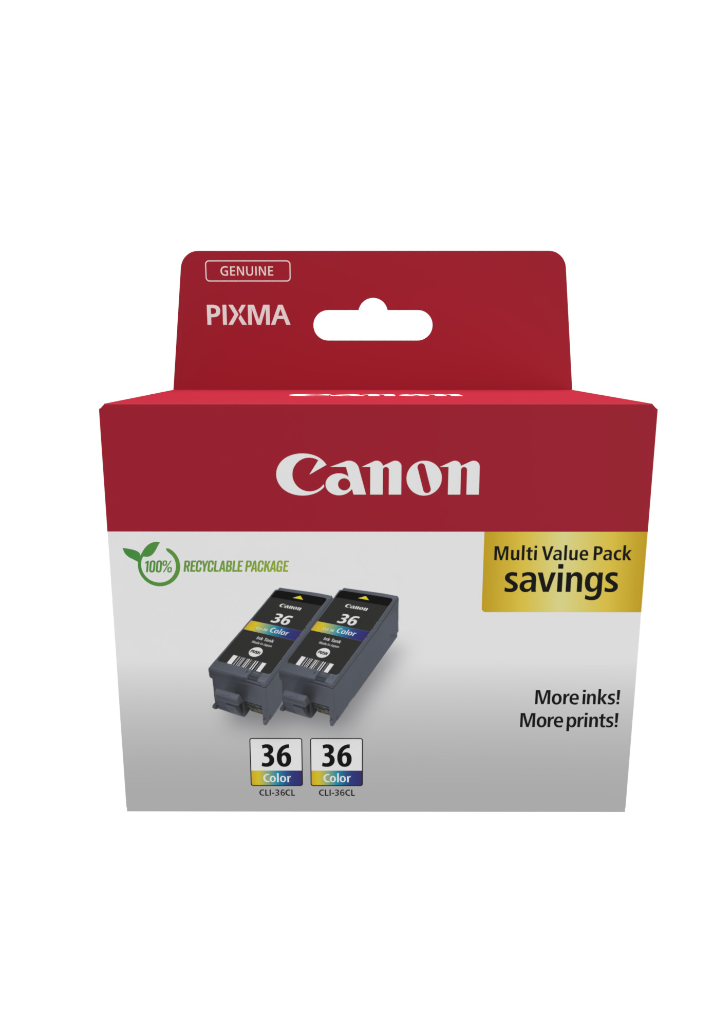 Canon CLI-36 Twin-Pack color Druckerpatronen, 2er-Set