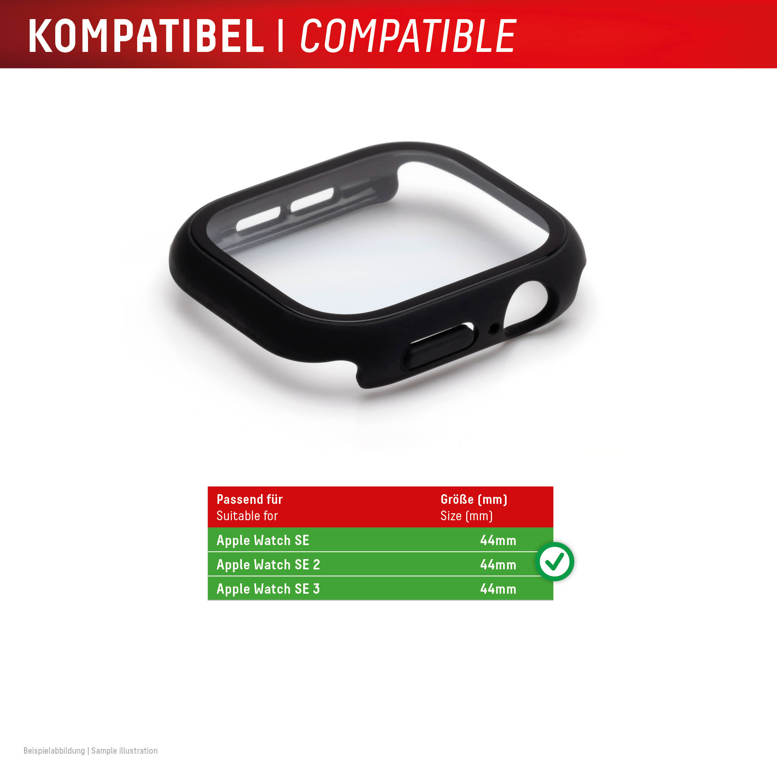 DISPLEX FULL BODY APPLE WATCH SE(2) 44MM SCHWARZ