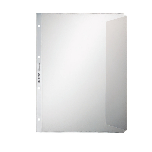 LEITZ Prospekthüllen 4764 DIN A4 transparent genarbt 0,12 mm, 50 St.