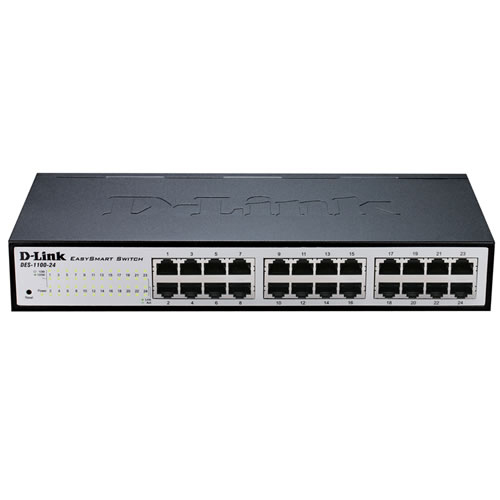 D-LINK DGS-1100-24V2/E 24-Port Layer2 Smart Gigabit Switch 24x 10/100/1000 ohne Lüfter