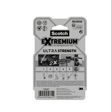 Scotch Extremium™ Ultra Strength Gewebeband schwarz 24,0 mm x 10,0 m 1 Rolle