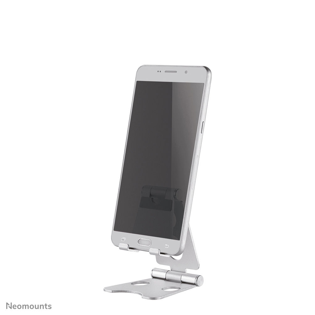 Neomounts Smartphone-Ständer bis 6,5 faltb. sil.