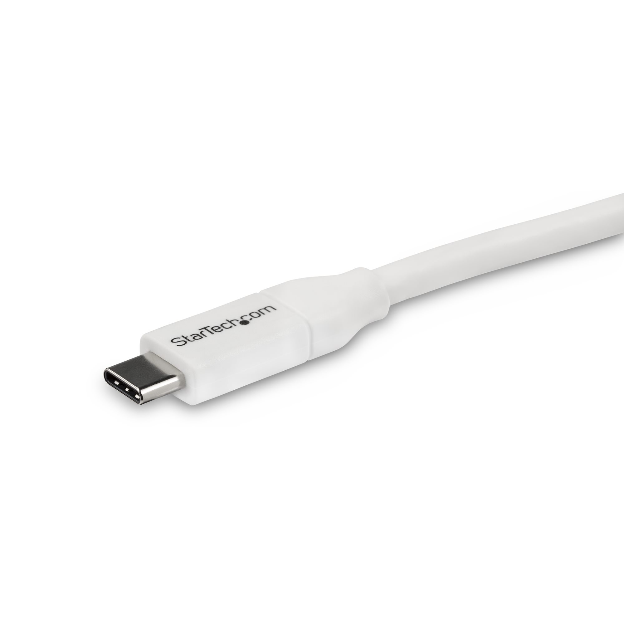 STARTECH.COM USB-C auf USB-C Kabel mit 5A Power Delivery - St/St - Weiss - 4m - USB 2.0 - USB-IF zertifiziert - USB Typ C Kabel