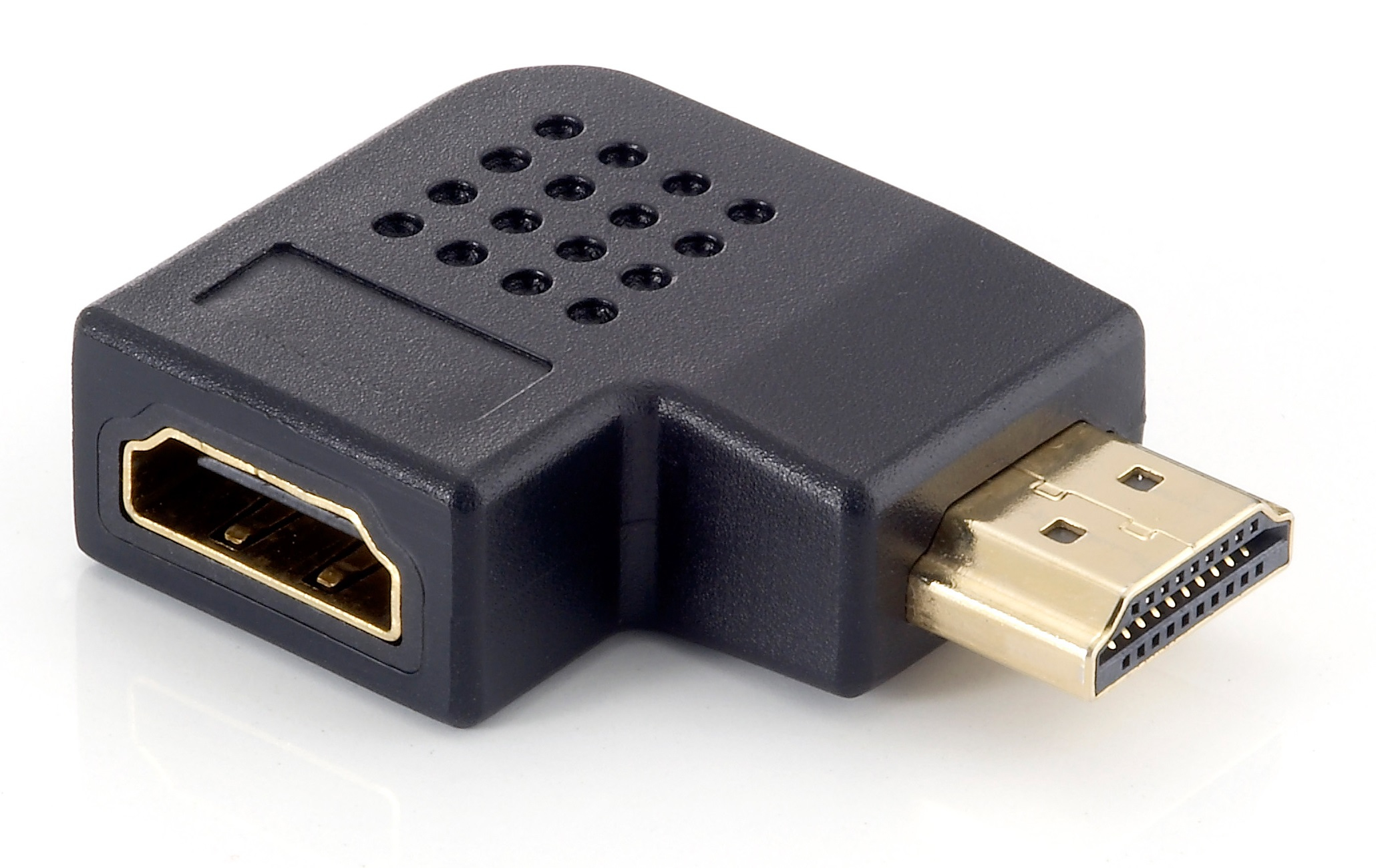 Equip HDMI Winkeladapter 1920x1080/60Hz St/Bu 90° schwarz Polybeutel