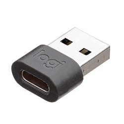 LOGITECH Zone Wired USB-C to A Adapter - GRAPHITE - WW
