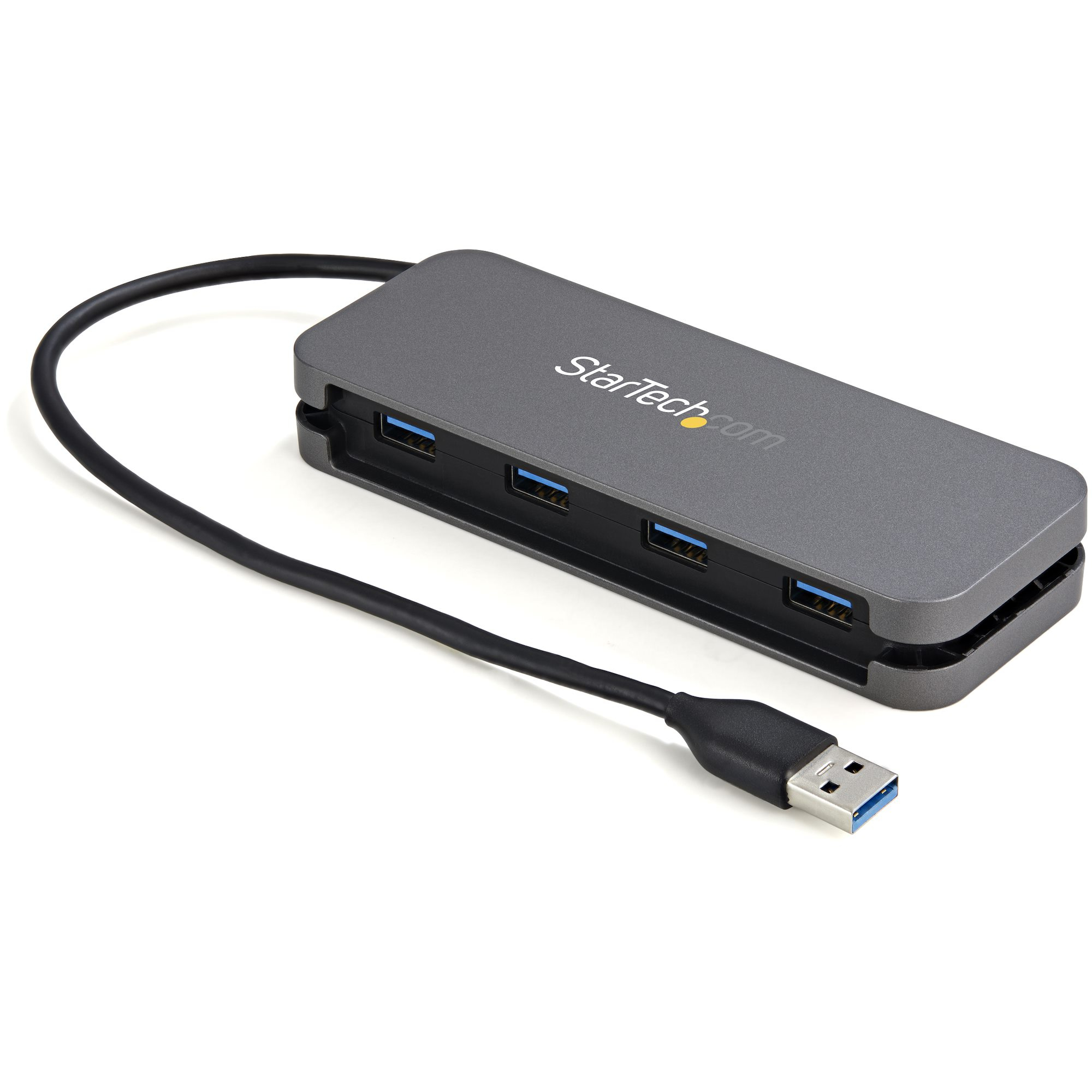 STARTECH.COM 4 Port USB 3.0 Hub 4x USB-A 5Gbps Laptop/Desktop USB Type-A Hub USB Bus Powered 11i Long Cable/Cable Management