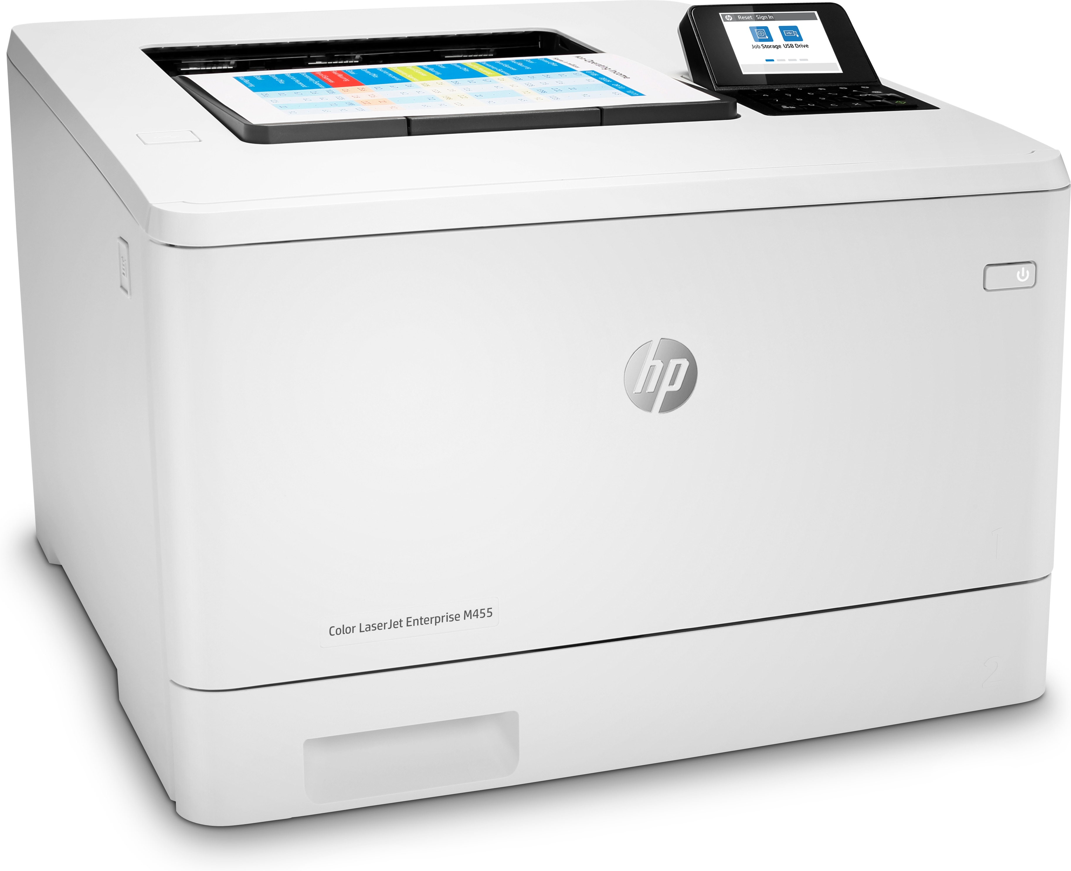 HP Color LaserJet Enterprise M455dn Farb-Laserdrucker weiß