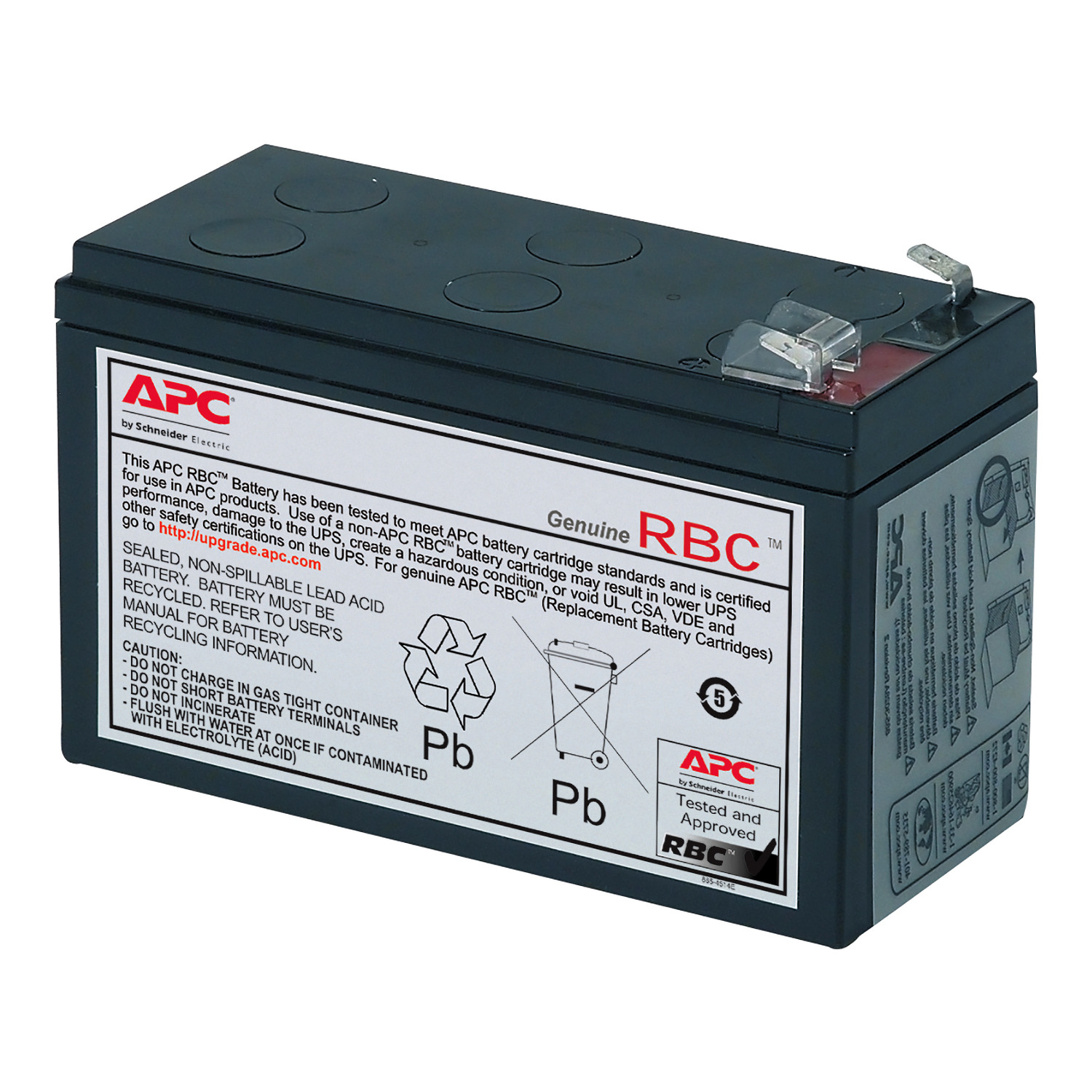 APC Replacement Battery Cartridge 2 UPS battery 1 x battery lead acid Black