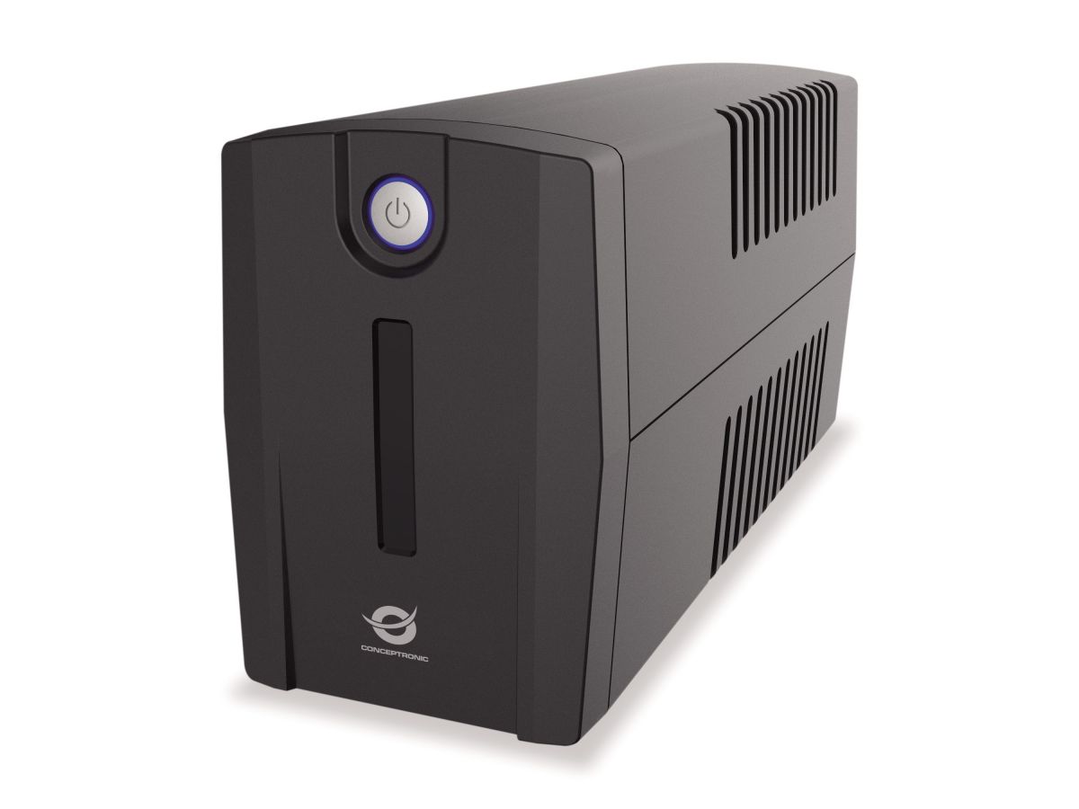 CONCEPTRONIC USV 1000VA/600W/2xSchuko/HID USB/RJ45in/Out sw