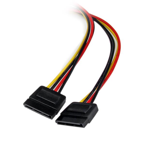StarTech.com SATA Y-Stromkabel 12in LP4 zu 2 × SATA 0,304 m Molex (4-Pin)