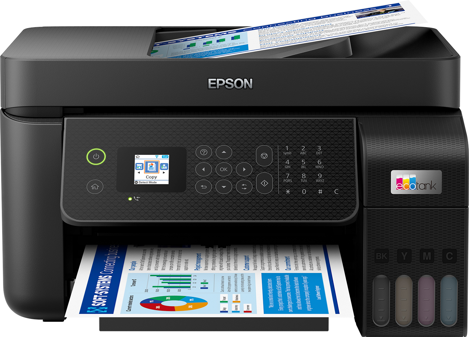 EPSON EcoTank ET-4800 4 in 1 Tintenstrahl-Multifunktionsdrucker schwarz