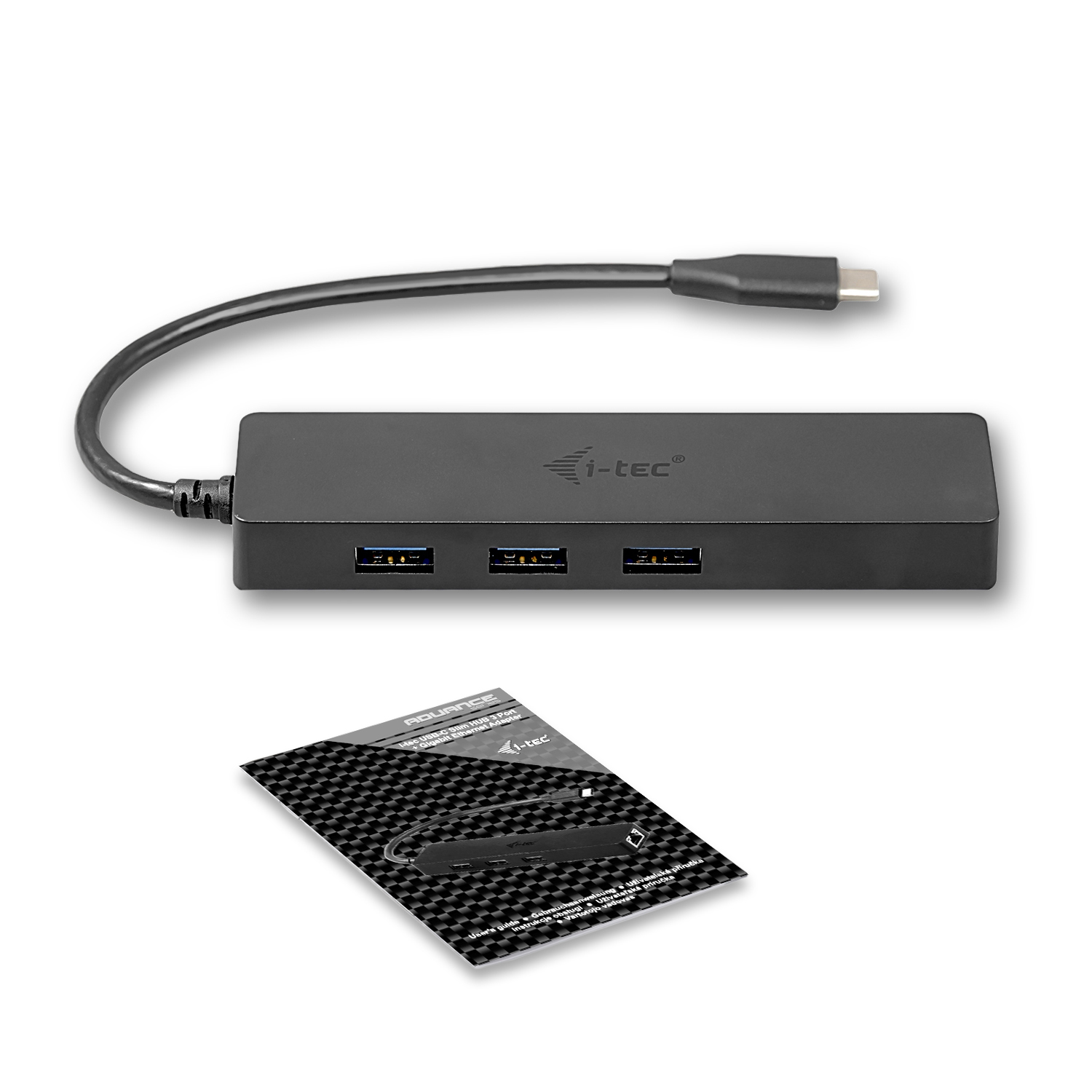 I-TEC USB-C SLIM HUB + GLAN 3X USB 3.0 TB3 COMP.