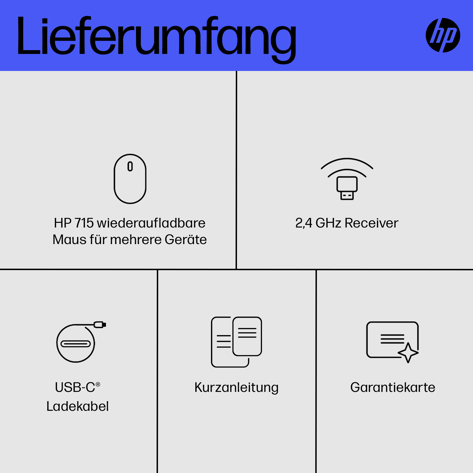 HP 715 RECHBL MULT-DVC BLUETOOTH MOUSE