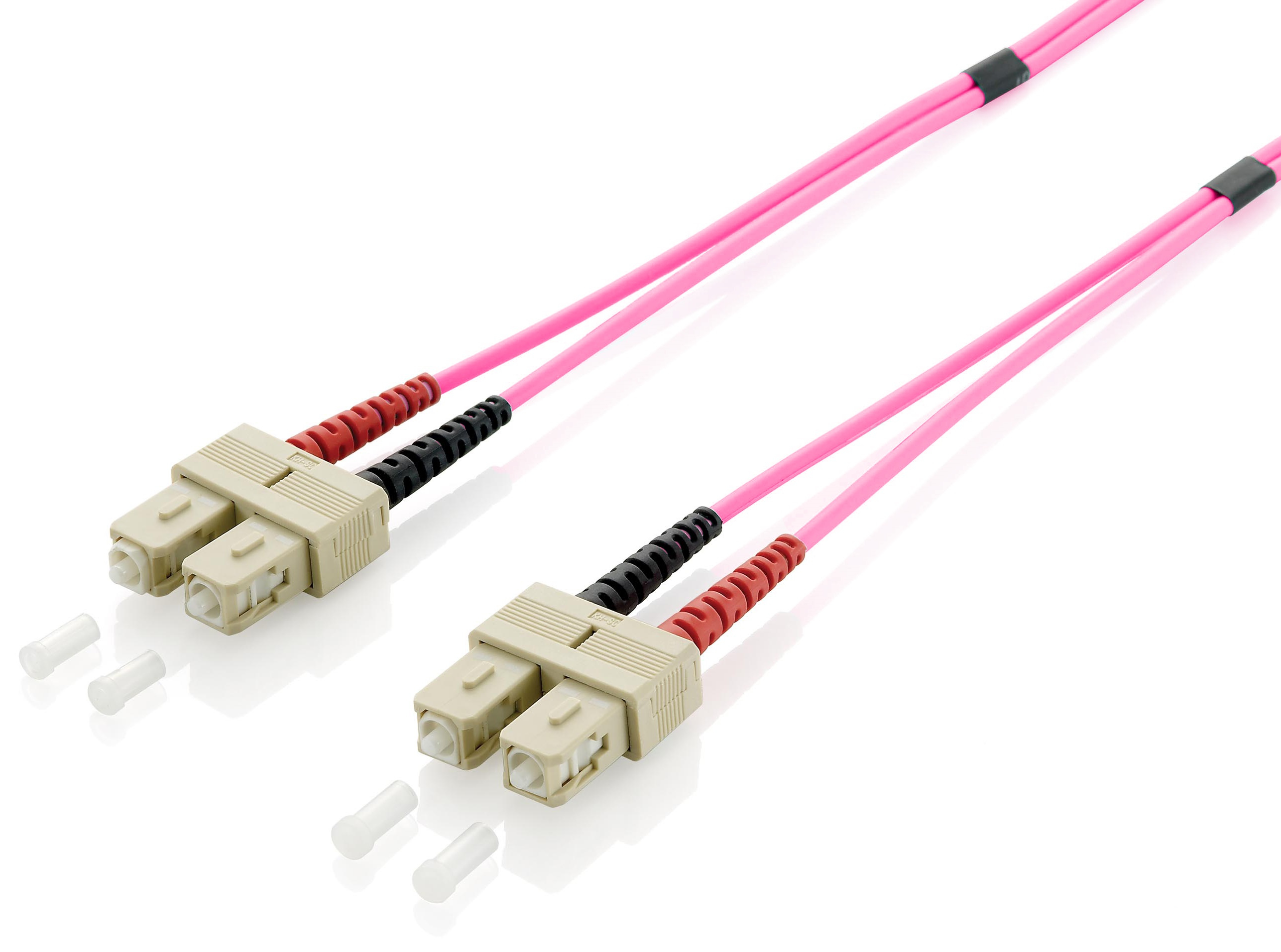 Equip Patchkabel SC->SC 0.50m Multimode Duplex OM4 violett Polybeutel
