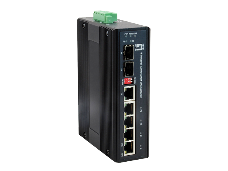 LevelOne Industr.Switch 5xGE/1xSFP/RJ45 Combo Metall